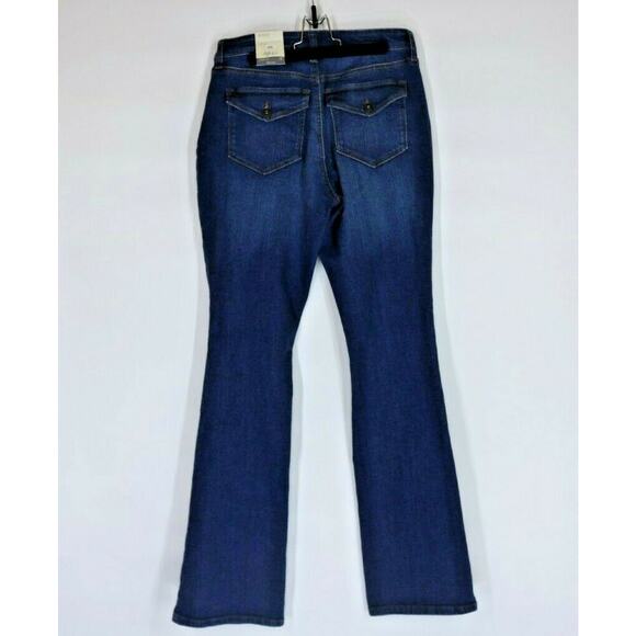 NWT Style & Co Distressed Denim Boot Cut Curvy Fade Jeans Women's Size 2 - Picture 2 of 7